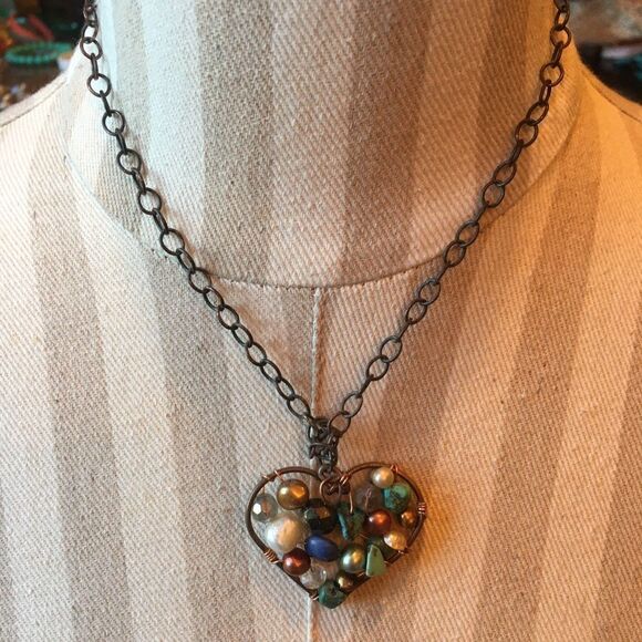 COPPERĀ HEARTāNecklace!ā - Picture 2 of 7